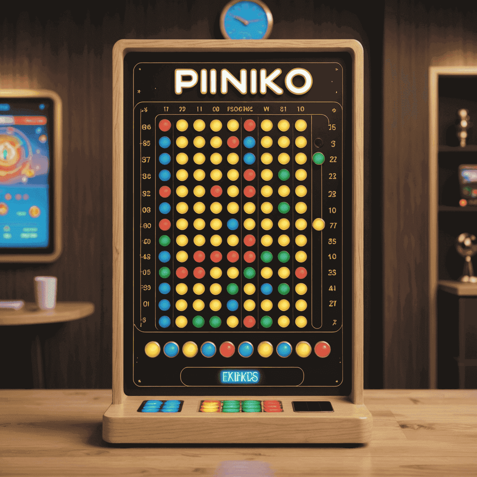 A digital Plinko game interface showing bonus features and free play options